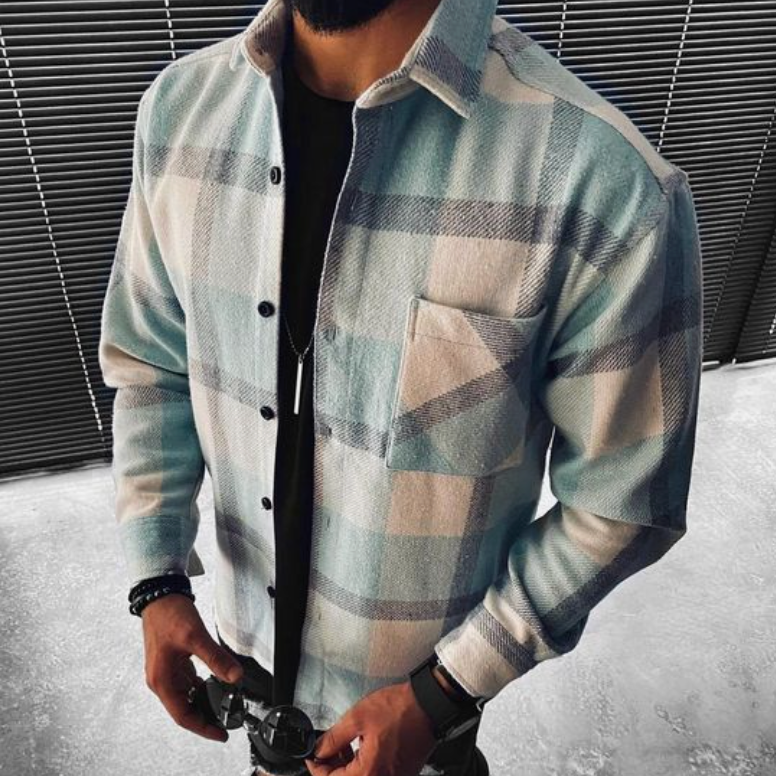 Chemise Flanelle à Carreaux avec Poches