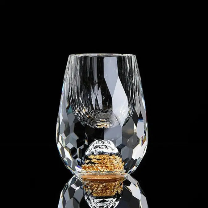 Verre à shot Luxe Feuilles d'Or 24K