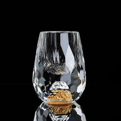 Verre à shot Luxe Feuilles d'Or 24K