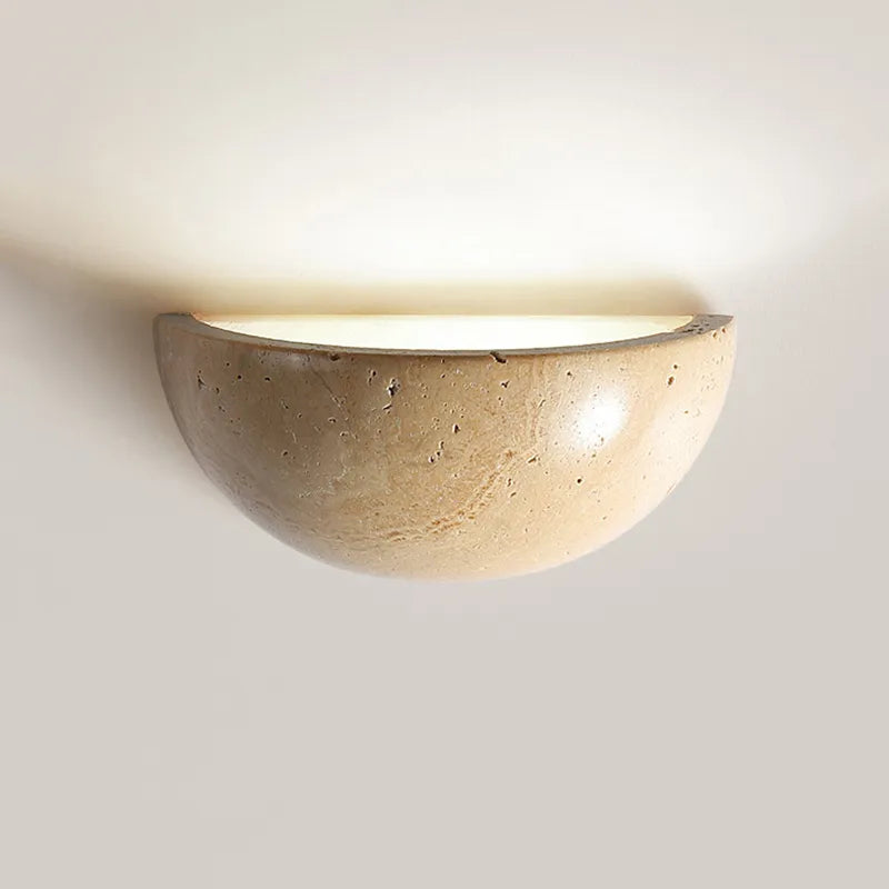 Lampe Murale en Pierre Authentique | Déco Chic et Raffinée