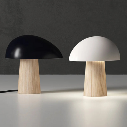 Lampe de Table Élégante - Bois et Métal, Éclairage LED Moderne - Foivo