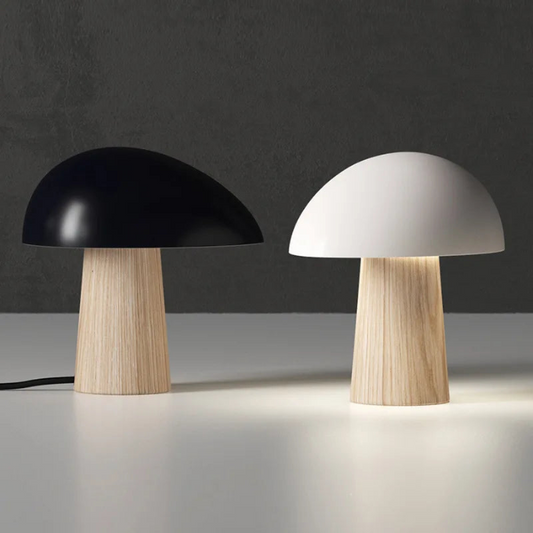 Lampe de Table Élégante - Bois et Métal, Éclairage LED Moderne - Foivo