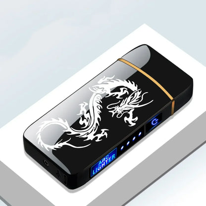 Briquet Électrique Rechargeable | Double Flamme Puissante Anti-Vent