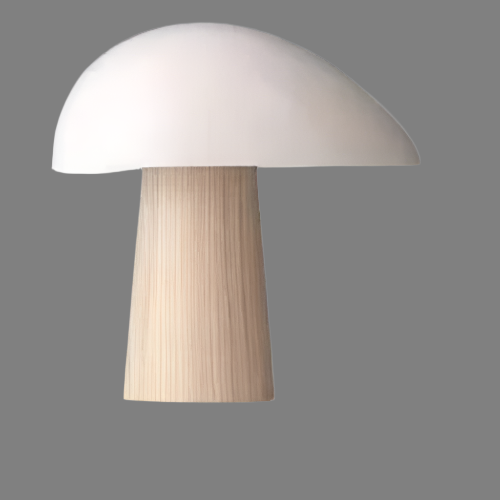 Lampe de Table Élégante - Bois et Métal, Éclairage LED Moderne
