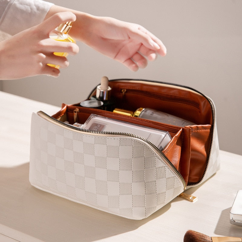 Trousse de maquillage Femme simili cuir Compartiments multiples - Foivo