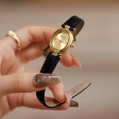 Montre Élégante Femme Cuir Rétro