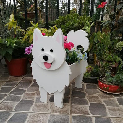 Vase à Fleurs Canines Charmant en Céramique