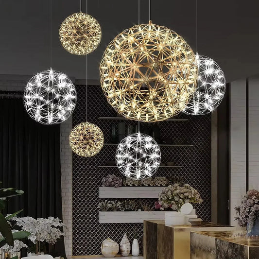Lustre Lumineux Rond Élégant - BlxckFR