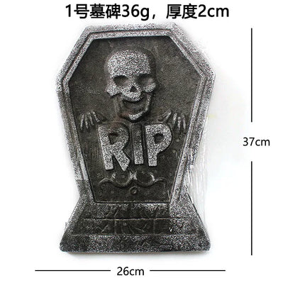 Décorations de cimetière en mousse d'Halloween