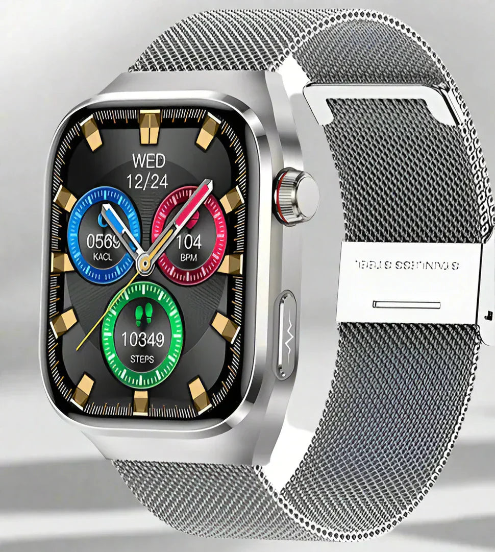 Montre Fitness Santé Intelligente | Moniteur Cardiaque et Glycémie