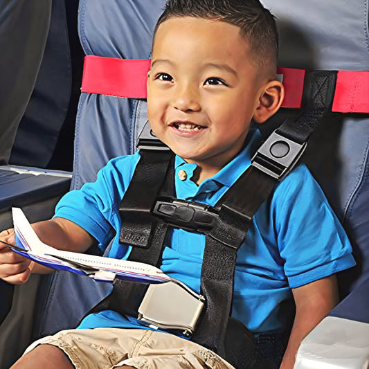 Harnais de Sécurité pour Enfant Avion Réglable Ceinture de Siège - BlxckFR