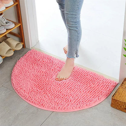 Tapis de porte en peluche Moelleux Arrondi - BlxckFR