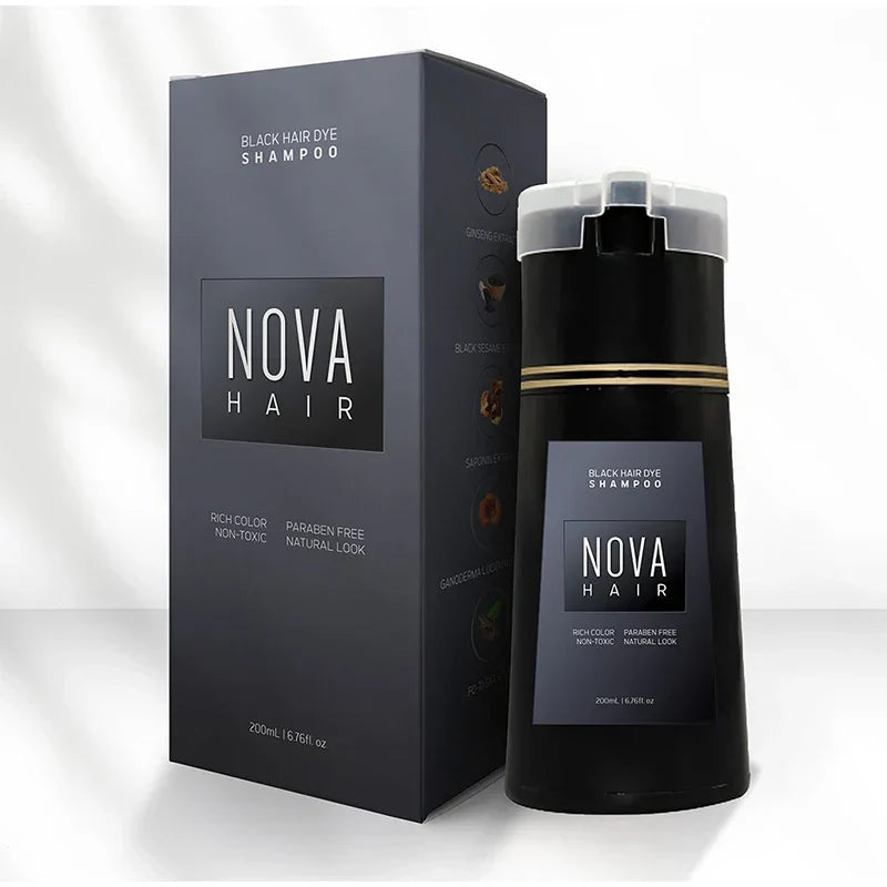 Shampooing Colorant Permanent Sans Ammoniaque – Couleur Intense Longue Durée, Facile à Appliquer - Foivo