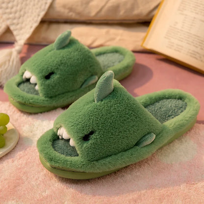 Chaussons Réquin En Peluche Amusants pour Enfants