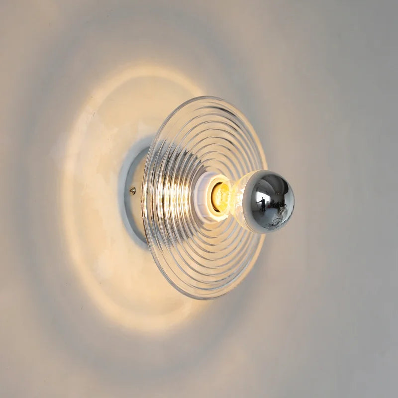 Lampe Murale Élégante en Verre Ancien