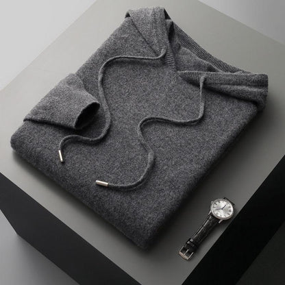 Pull à Capuche Homme Laine Mérinos Doux