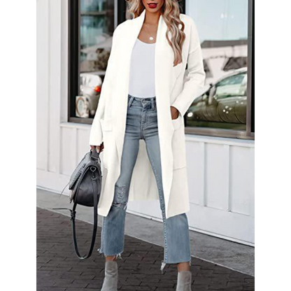 Manteau Femme Élégant Taille Longue