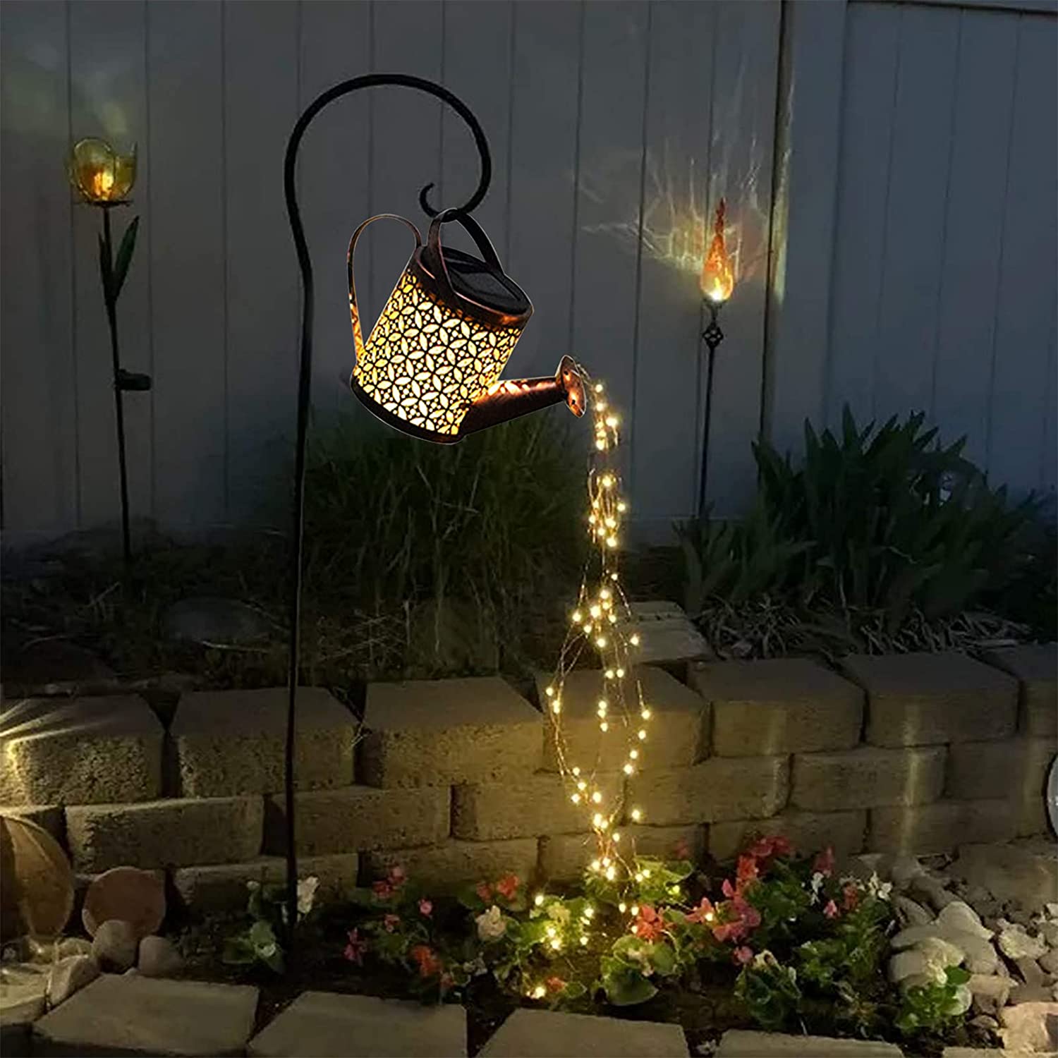 Lampe Jardin Écologique - Guirlande LED Solaire Décorative - Foivo