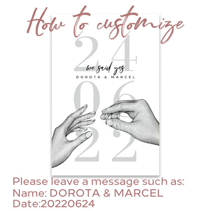 Cadre de Photo d'Anniversaire de Mariage Customisé