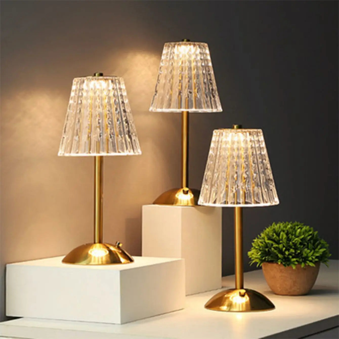 Lampe LED de bureau Élégante en Verre - BlxckFR