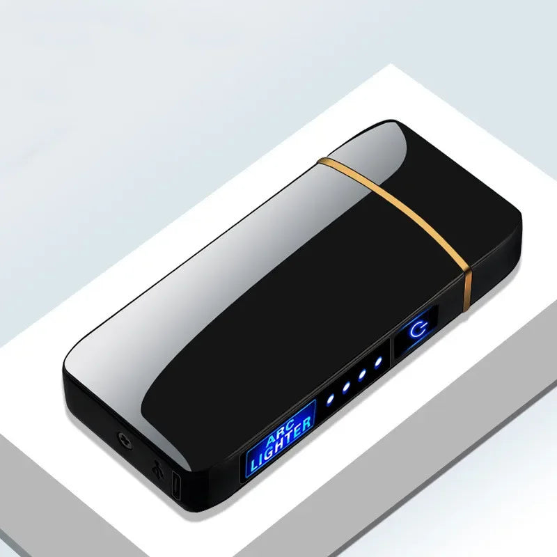 Briquet Électrique Rechargeable | Double Flamme Puissante Anti-Vent