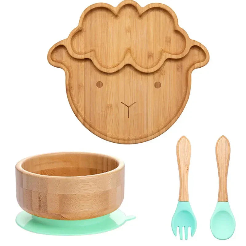 Assiette Bébé Écologique avec Ventouse