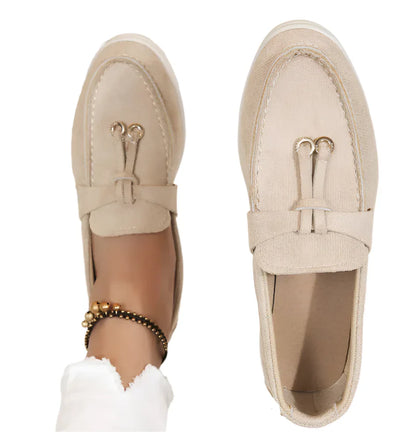 Mocassins Féminins Élégants à Nœuds
