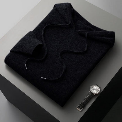 Pull à Capuche Homme Laine Mérinos Doux