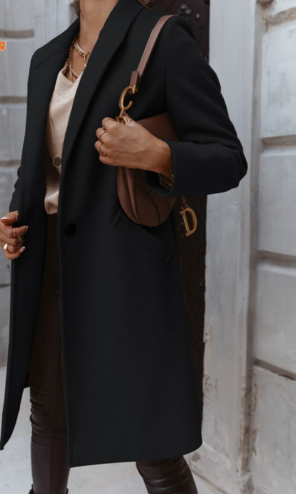 Manteau Élégant Femme Taille Longue