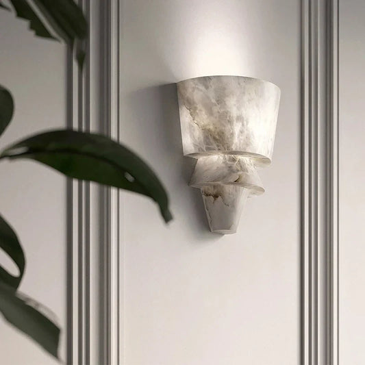Lampe Murale Marbre Élégante en Pierre Naturelle - BlxckFR