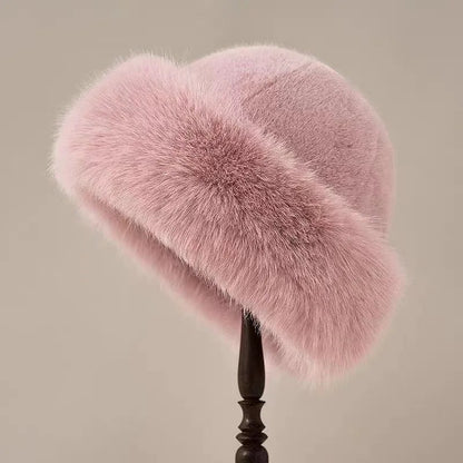 Chapeau Fourrure Doux et Chauffant Hiver