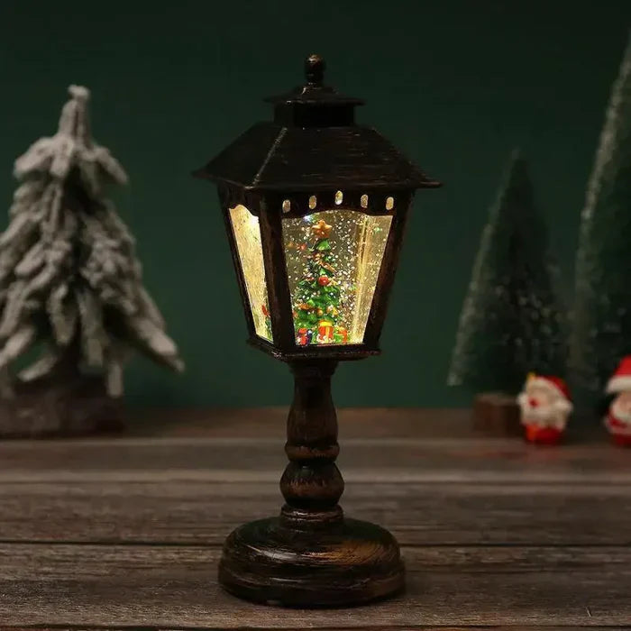 Lanterne de Noël Éclairante Festive