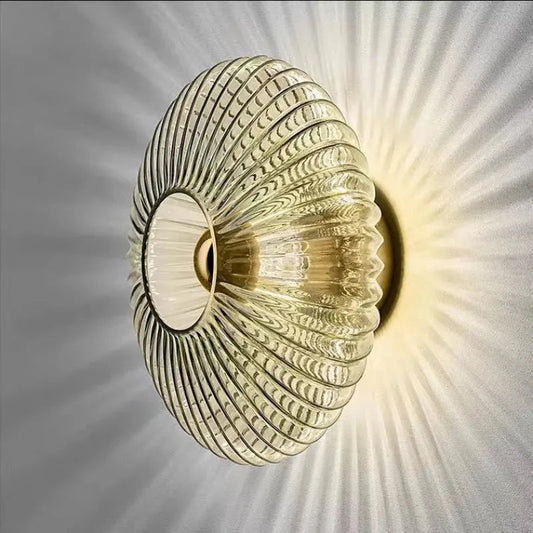 Lumière Élégante - Applique Murale en Verre Raffinée - Foivo
