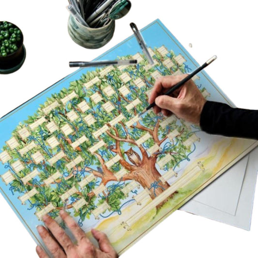 Arbre Généalogique Personnel - Carnet de Famille Réutilisable - BlxckFR