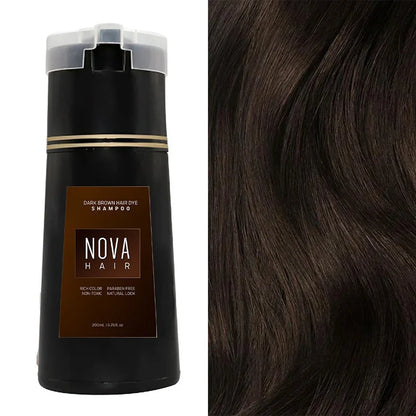 Shampooing Colorant Permanent Sans Ammoniaque – Couleur Intense Longue Durée, Facile à Appliquer