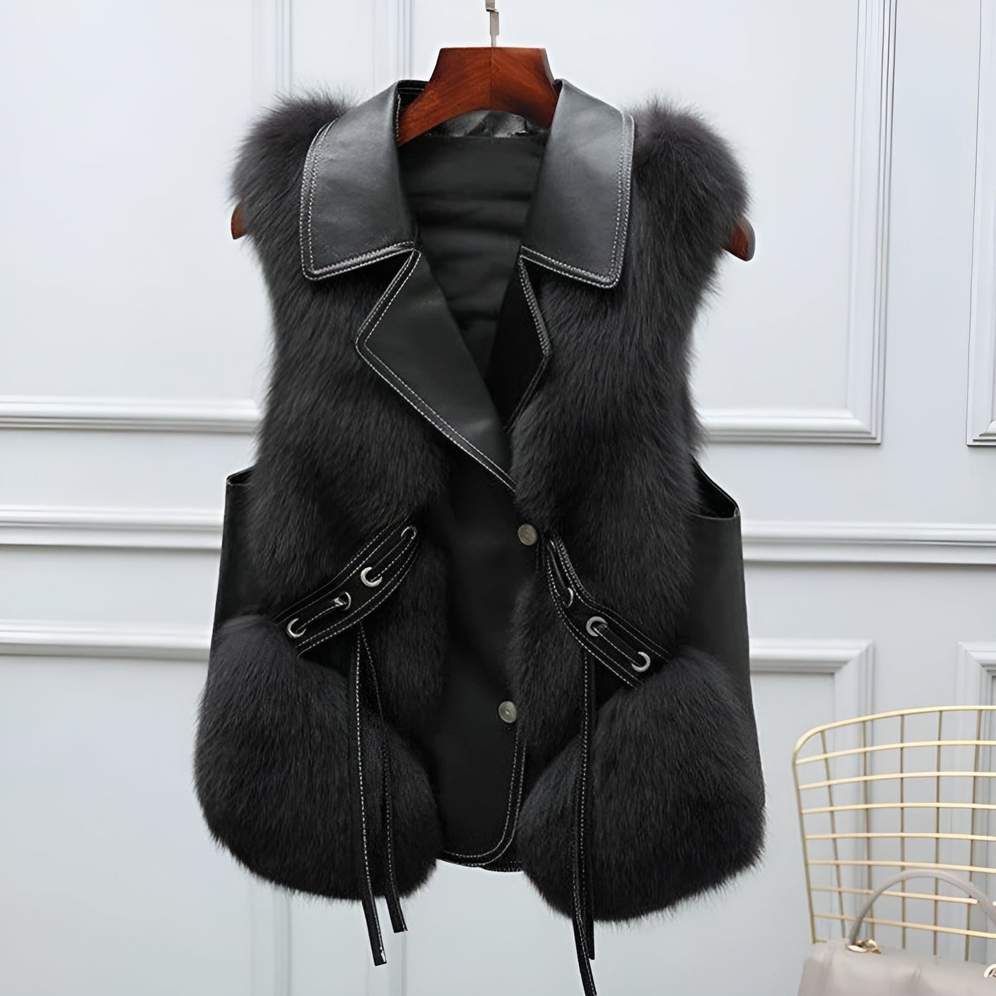 Gilet Fourrure Douce et Chaude