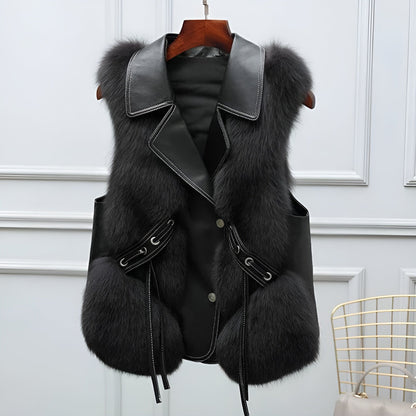 Gilet Fourrure Douce et Chaude