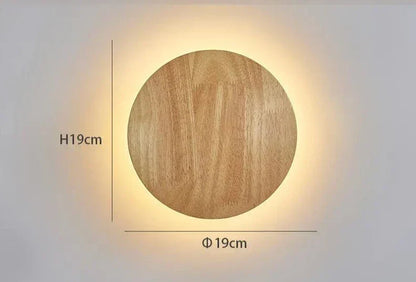 Lampe Murale Bois Naturel Écologique