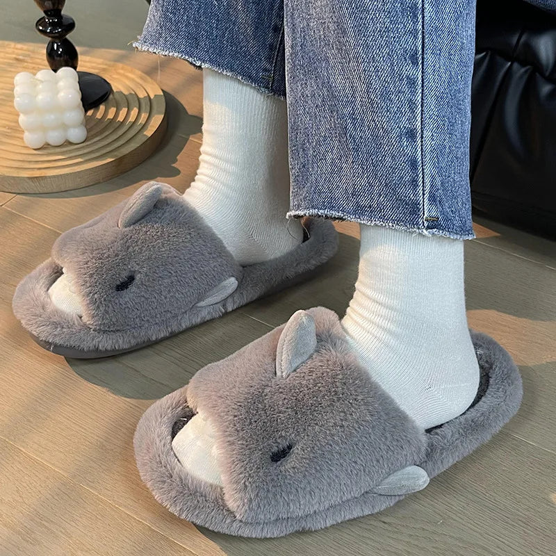 Chaussons Réquin En Peluche Amusants pour Enfants - BlxckFR