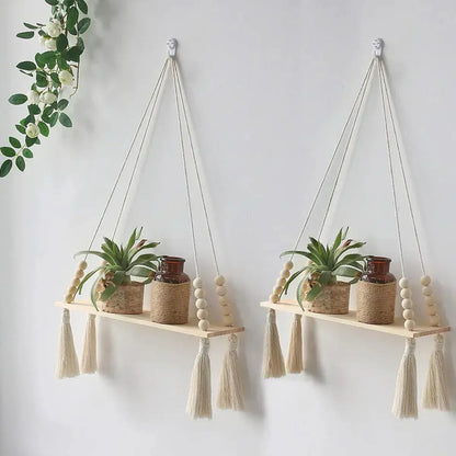 Étagère Murale Tressée | Déco Chic et Fonctionnelle pour Maison