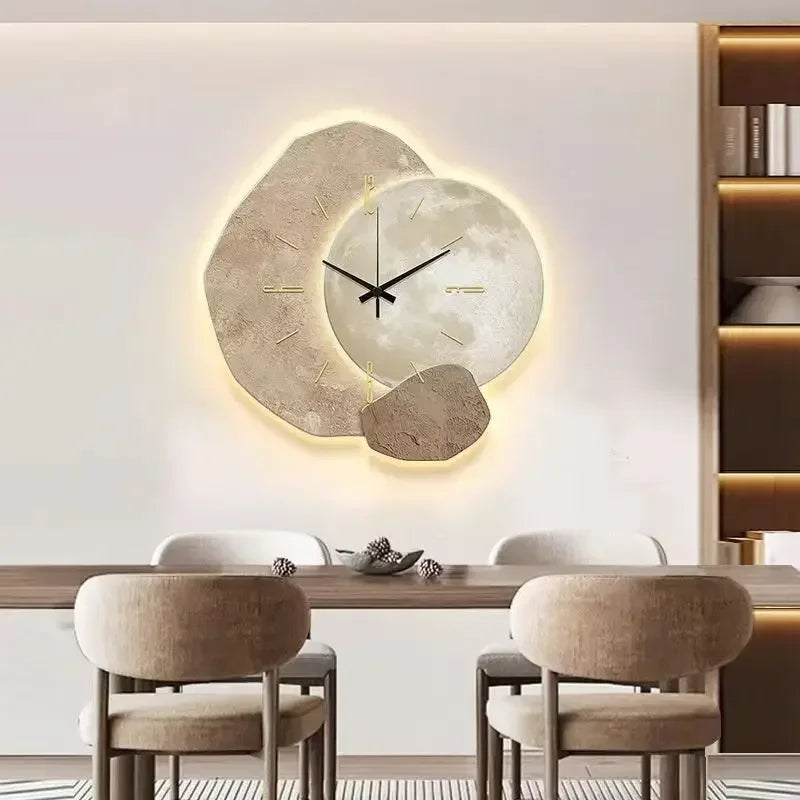 Horloge Murale Design en Bois | Décoration Élégante pour Maison Moderne - Foivo