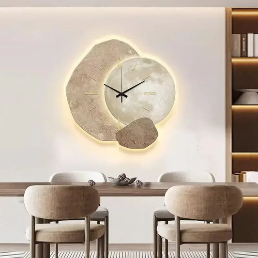 Horloge Murale Design en Bois | Décoration Élégante pour Maison Moderne - Foivo
