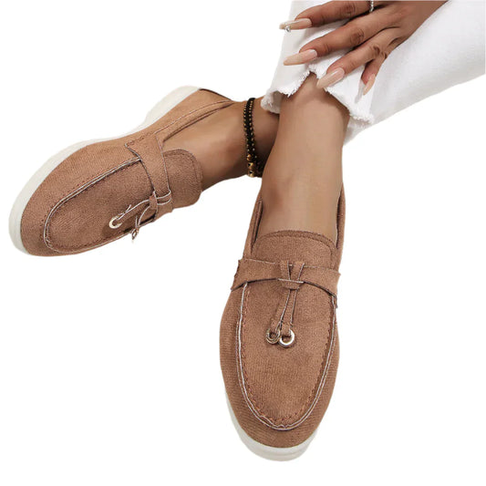 Mocassins Féminins Élégants à Nœuds - BlxckFR