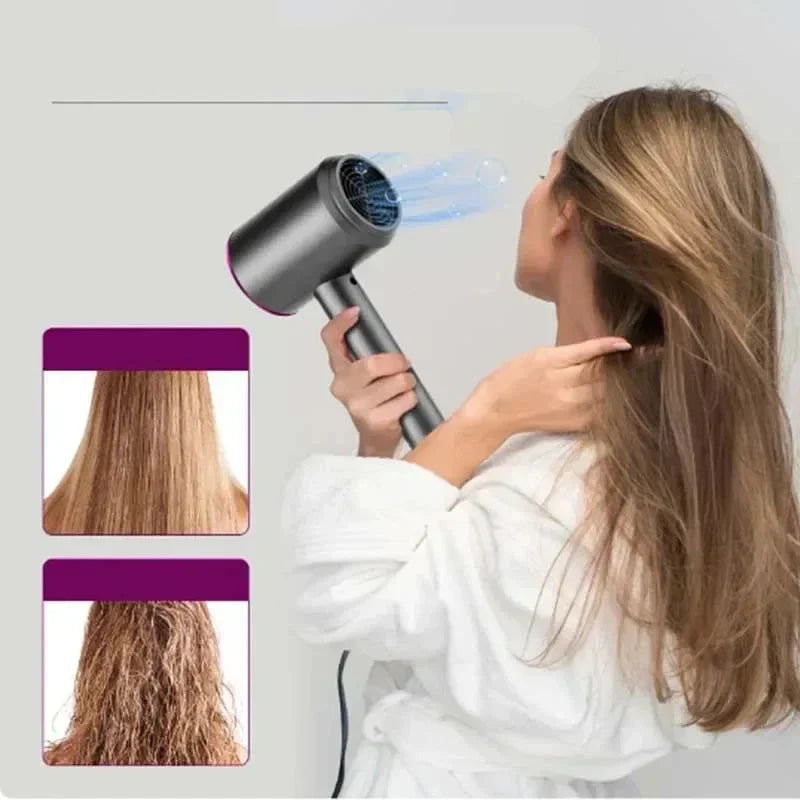 Sèche-cheveux Brosse | Styliste Silencieux Rapide pour Domicile - BlxckFR
