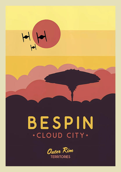 Affiche Star Wars Rétro Vintage