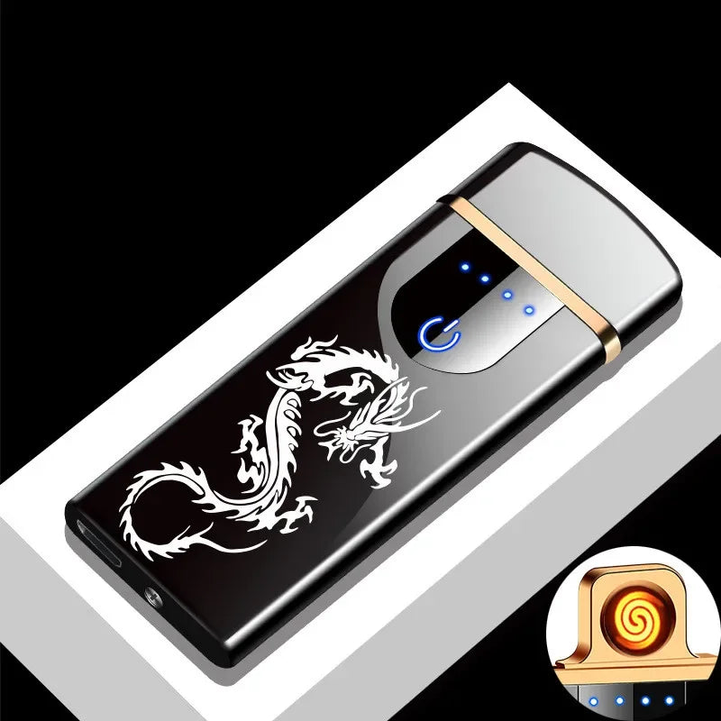 Briquet Électrique Rechargeable | Double Flamme Puissante Anti-Vent