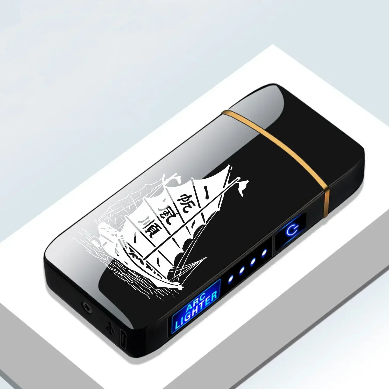 Briquet Électrique Rechargeable | Double Flamme Puissante Anti-Vent