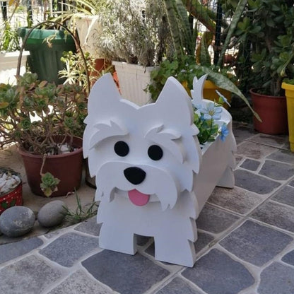 Vase à Fleurs Canines Charmant en Céramique