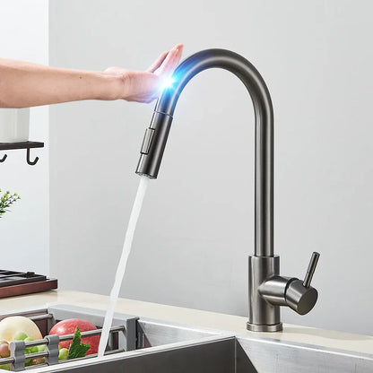 Robinetterie Cuisine Électronique avec Douchette
