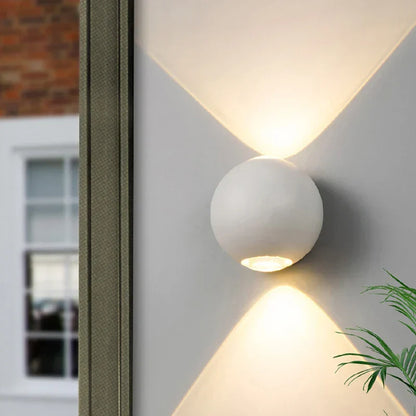 Lampe Murale LED Aluminium Élégant Éclairage Extérieur Résistant